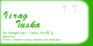 virag tuska business card